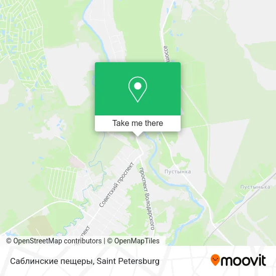 Саблинские пещеры map