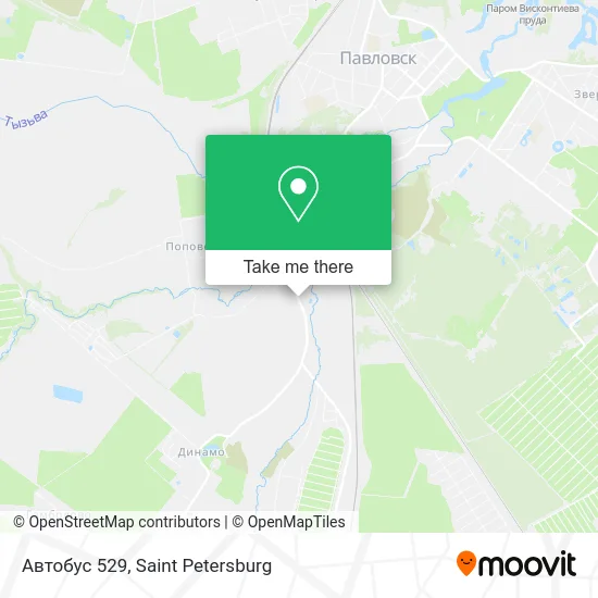 Автобус 529 map