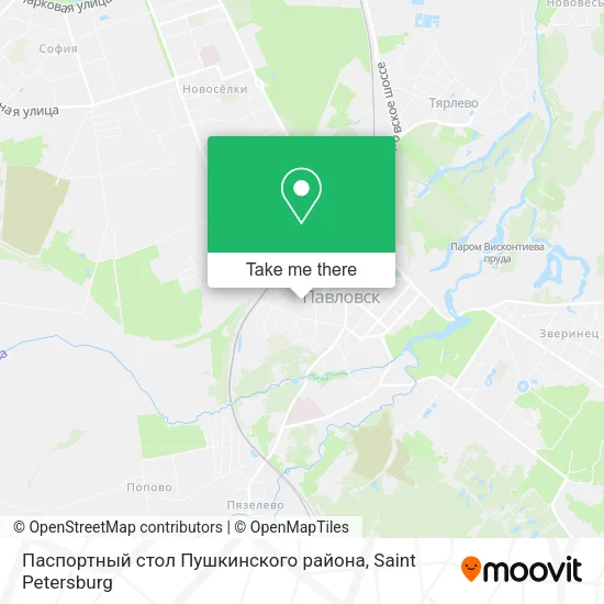 Паспортный стол Пушкинского района map
