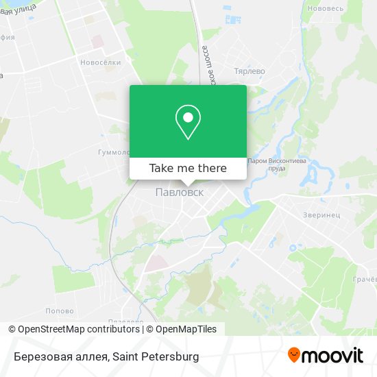 Березовая аллея map