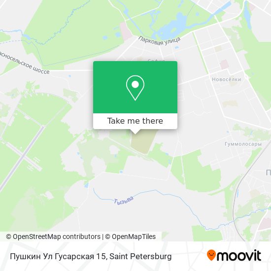 Пушкин Ул Гусарская 15 map