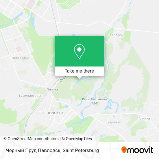 Черный Пруд Павловск map