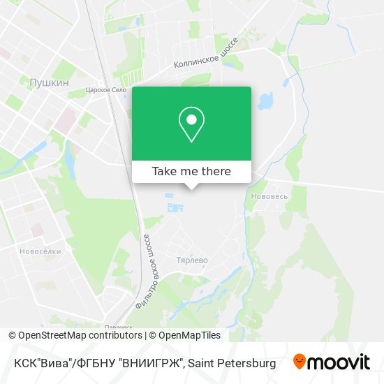 КСК"Вива"/ФГБНУ "ВНИИГРЖ" map
