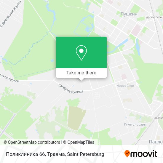 Поликлиника 66,  Травма map