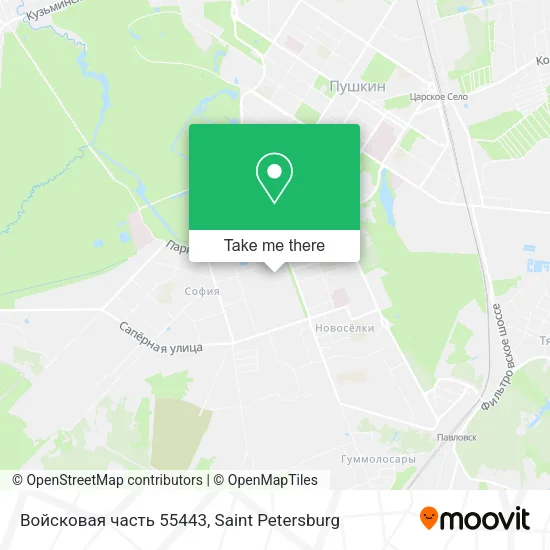 Войсковая часть 55443 map