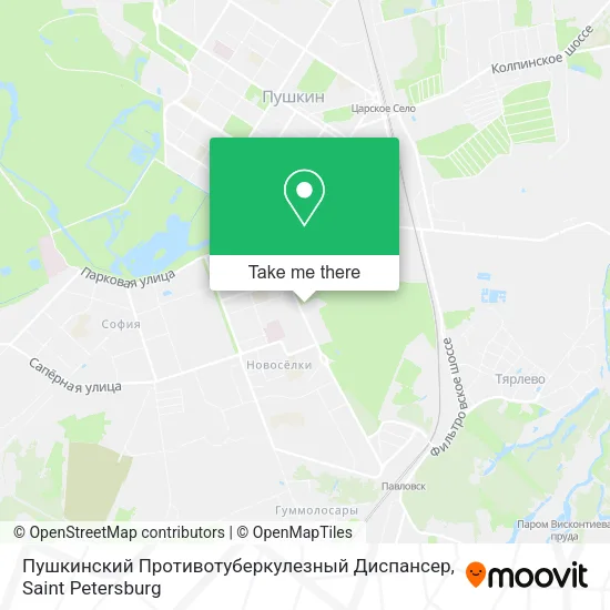 Пушкинский Противотуберкулезный Диспансер map