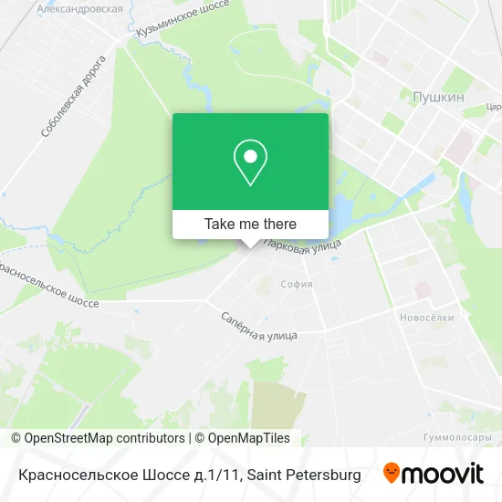 Красносельское Шоссе д.1/11 map