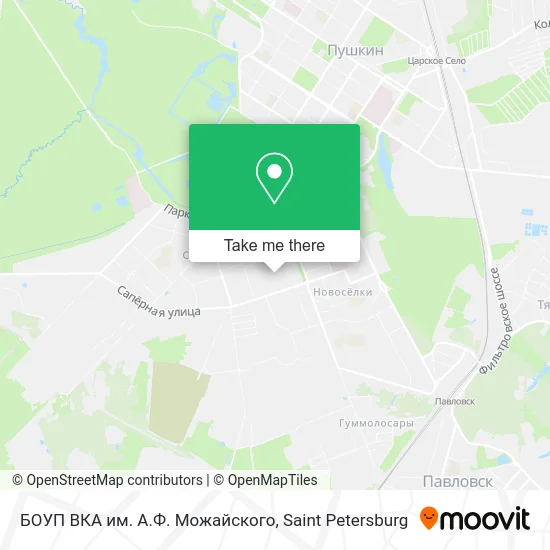 БОУП ВКА им. А.Ф. Можайского map