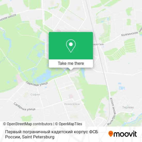 Первый пограничный кадетский корпус ФСБ России map