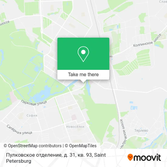 Пулковское отделение, д. 31, кв. 93 map