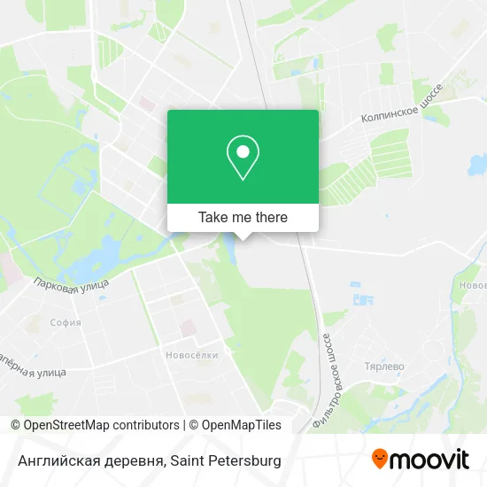 Английская деревня map