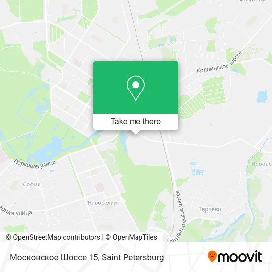 Московское Шоссе 15 map