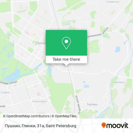 Пушкин, Глинки, 31а map