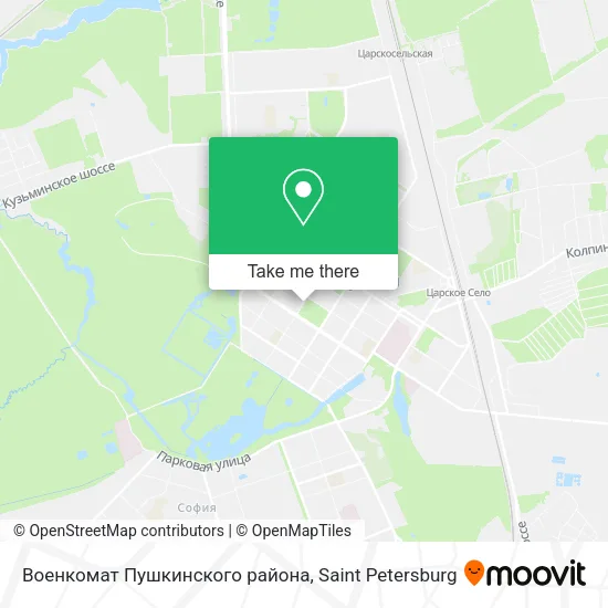 Военкомат Пушкинского района map
