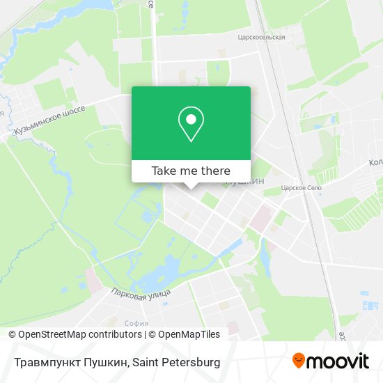 Травмпункт Пушкин map