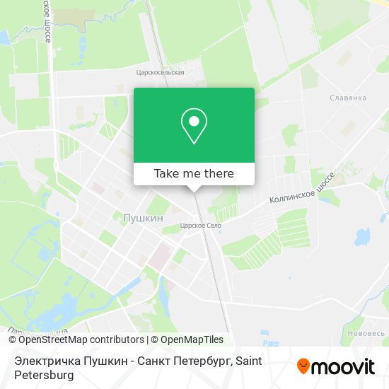 Электричка Пушкин - Санкт Петербург map