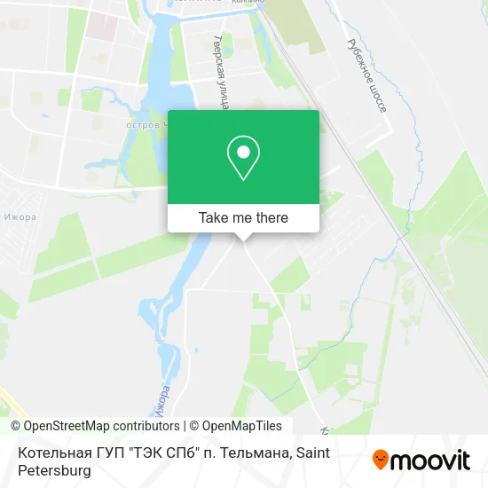 Котельная ГУП "ТЭК СПб" п. Тельмана map
