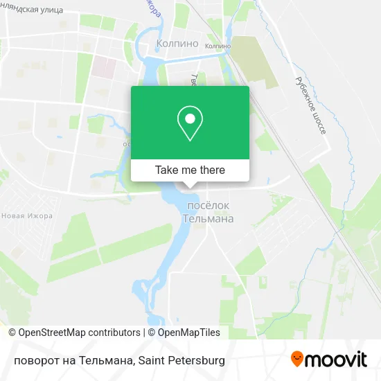 поворот на Тельмана map