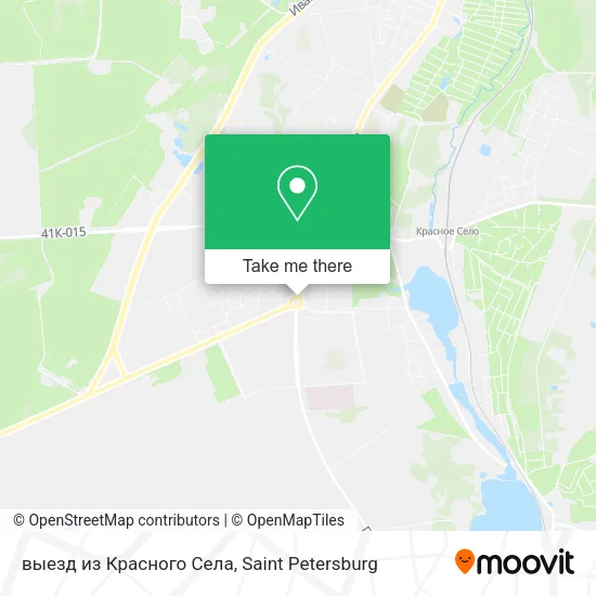 выезд из Красного Села map