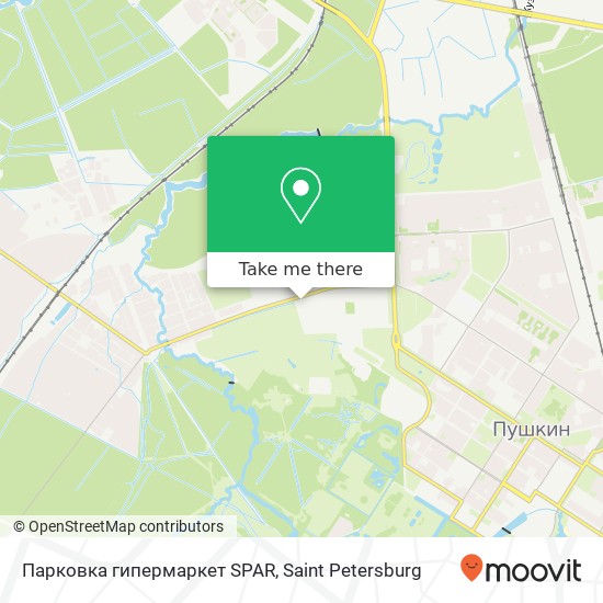 Парковка гипермаркет SPAR map