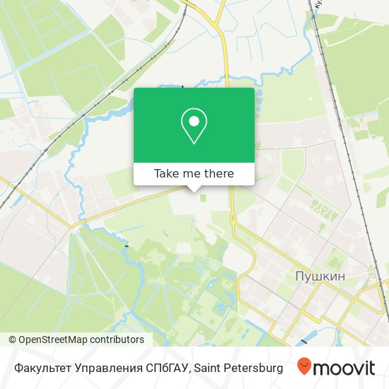 Факультет Управления СПбГАУ map