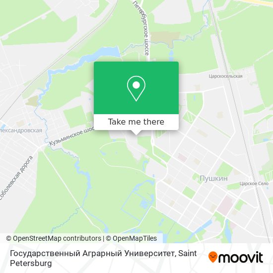 Государственный Аграрный Университет map