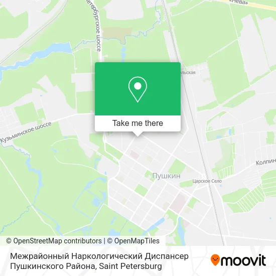 Межрайонный Наркологический Диспансер Пушкинского Района map