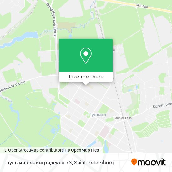 пушкин ленинградская 73 map