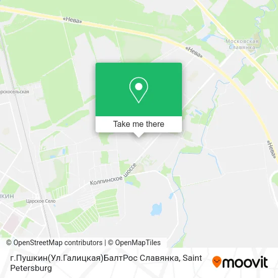 г.Пушкин(Ул.Галицкая)БалтРос Славянка map