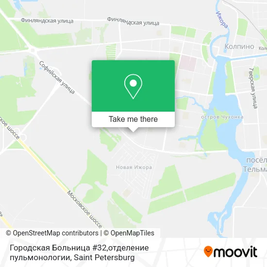 Городская Больница #32,отделение пульмонологии map