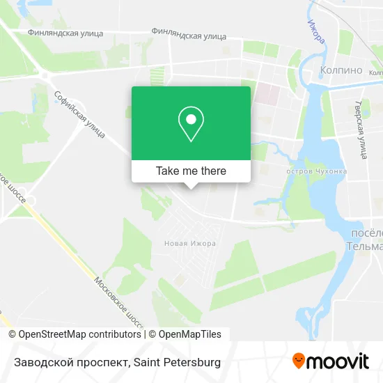 Заводской проспект map