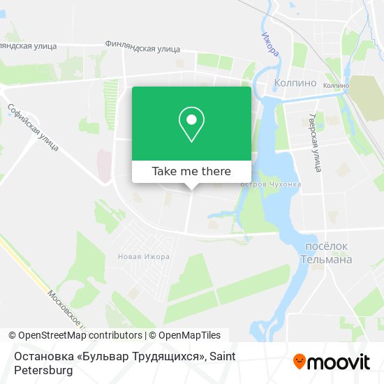 Остановка «Бульвар Трудящихся» map