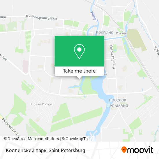 Колпинский парк map