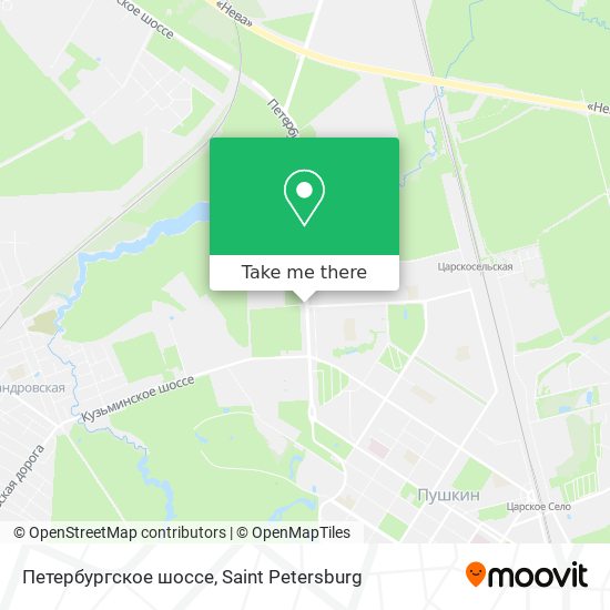 Петербургское шоссе map
