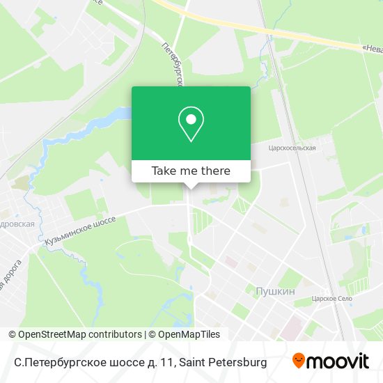 С.Петербургское шоссе д. 11 map