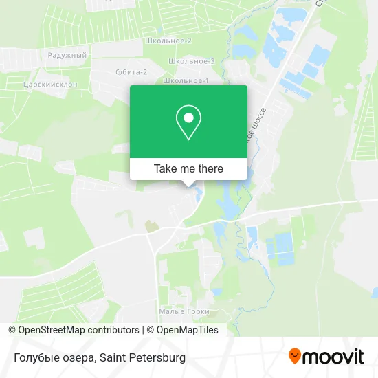 Голубые озера map