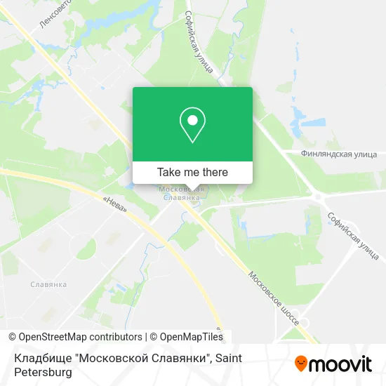 Кладбище "Московской Славянки" map