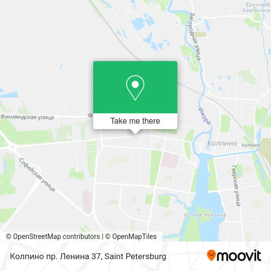 Колпино пр. Ленина 37 map