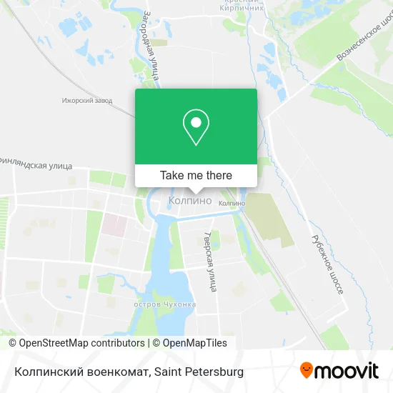 Колпинский военкомат map