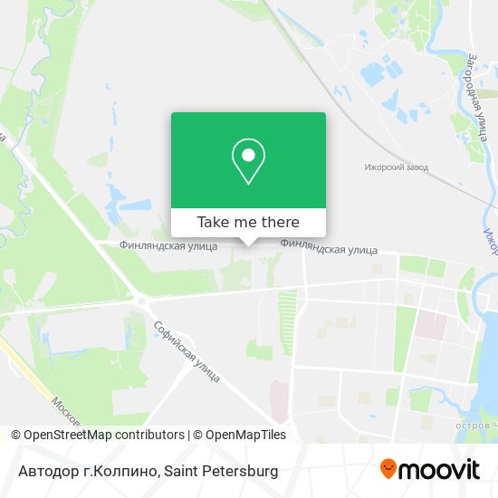 Автодор г.Колпино map