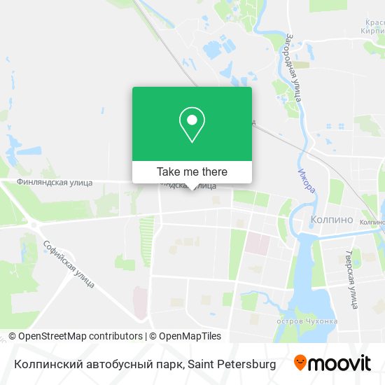 Колпинский автобусный парк map