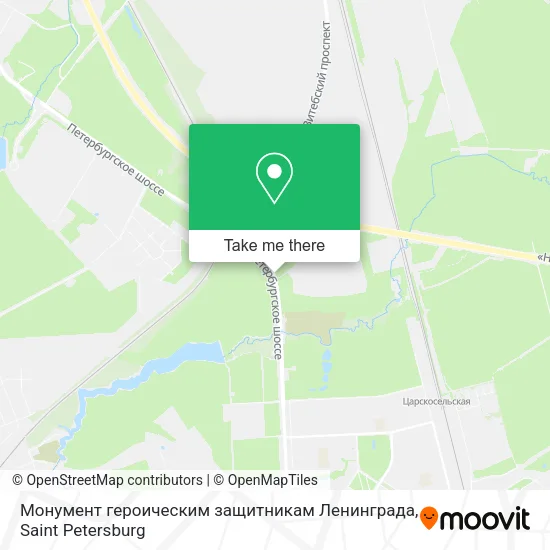 Монумент героическим защитникам Ленинграда map