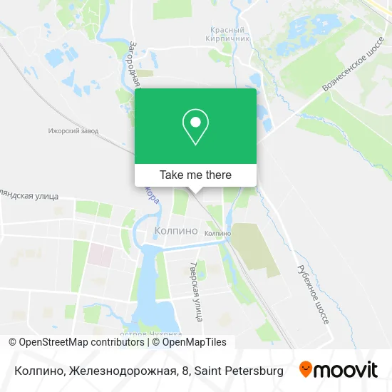 Колпино, Железнодорожная, 8 map