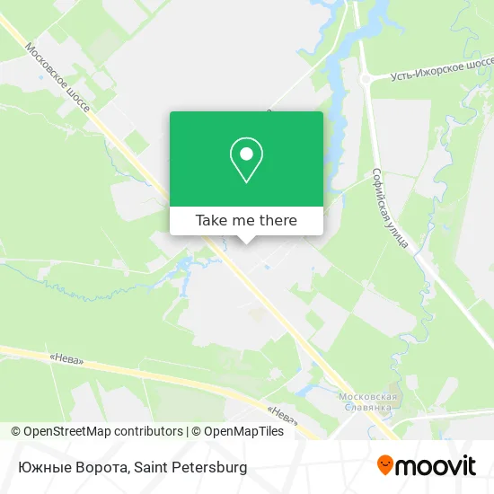 Южные Ворота map