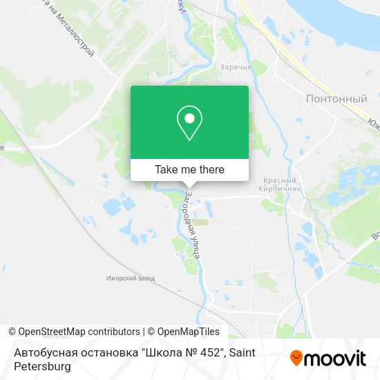 Автобусная остановка "Школа № 452" map