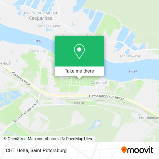 СНТ Нева map
