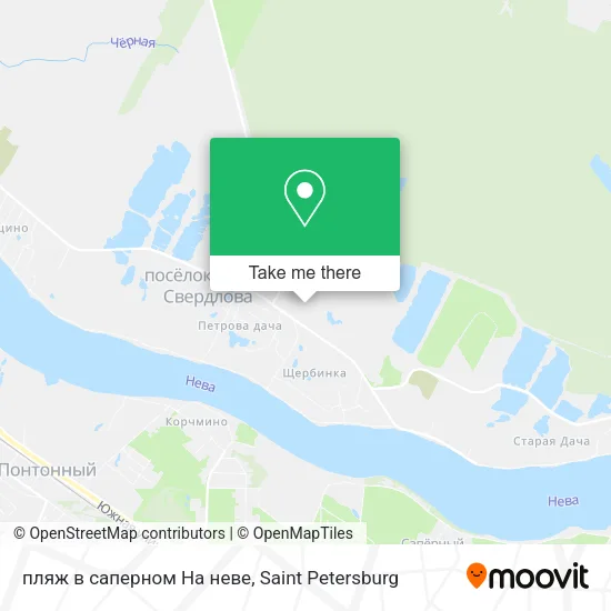 пляж в саперном На неве map