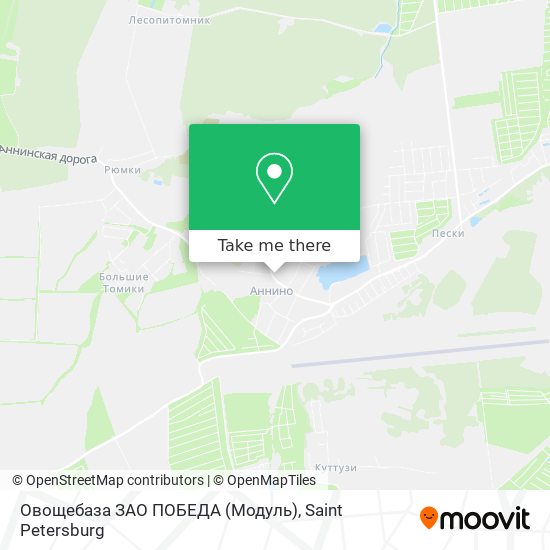 Овощебаза ЗАО ПОБЕДА (Модуль) map