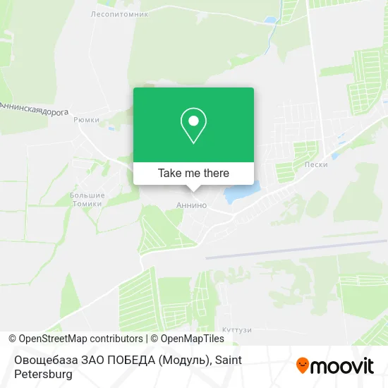 Овощебаза ЗАО ПОБЕДА (Модуль) map