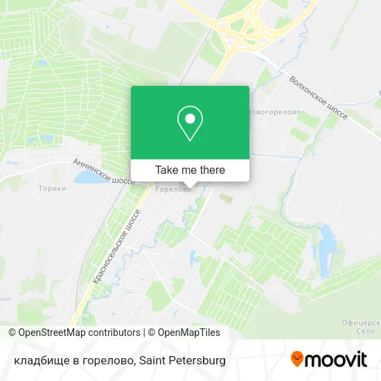 кладбище в горелово map